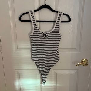 Zara black and white bodysuit
